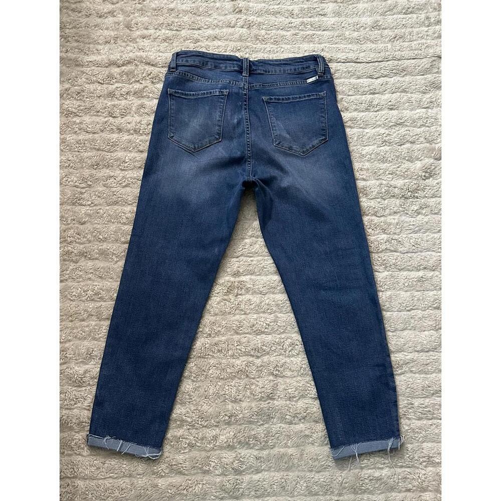 KanCan medium wash high-rise button fly cropped jeans Size 31 - Picture 8 of 11